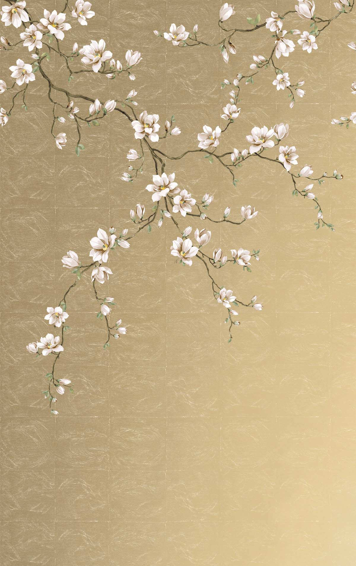 Gold Bloom Mural